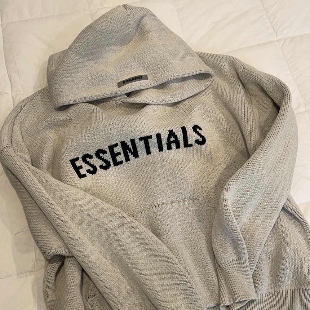 Essentials knitted hoodie